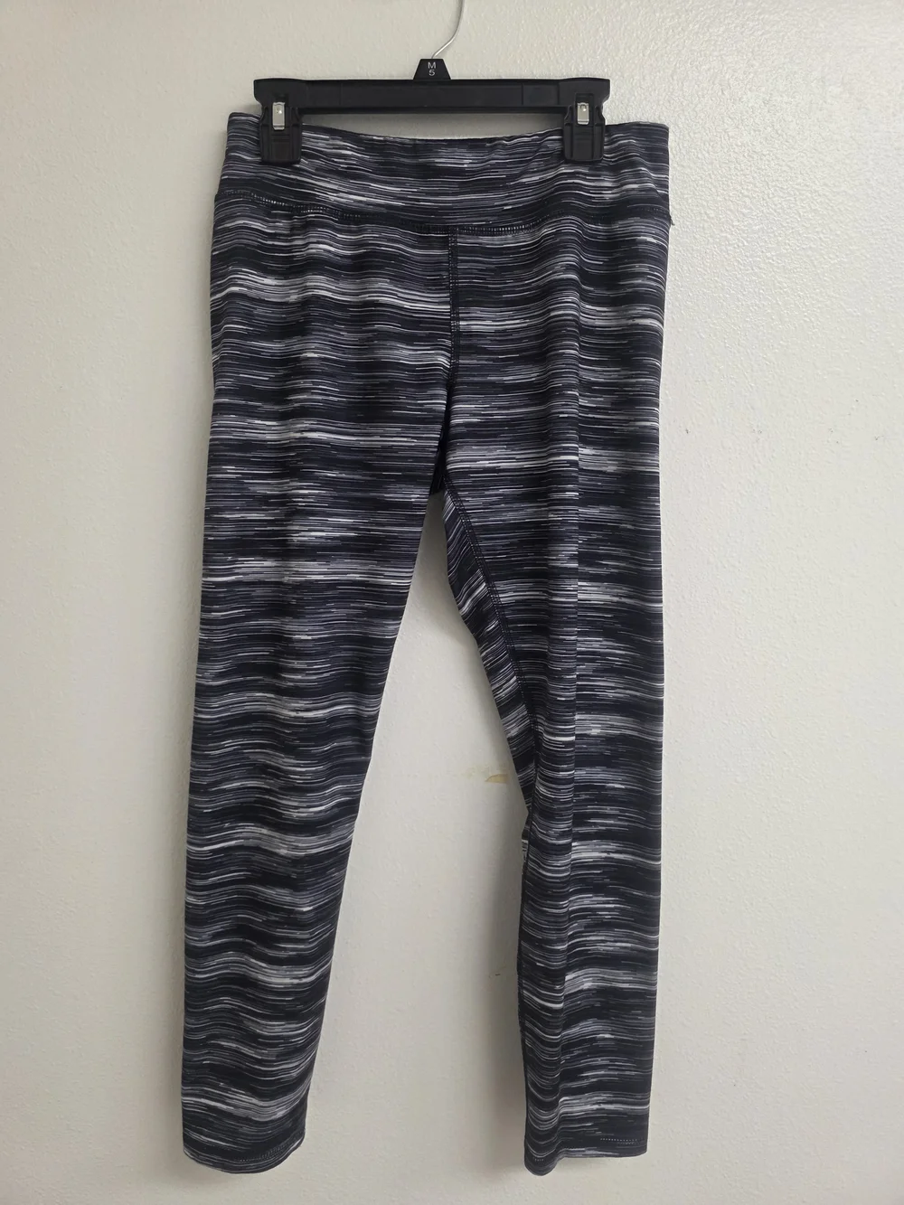 Athletic Works Black & Gray Space-Dye Girls Leggings (0530)